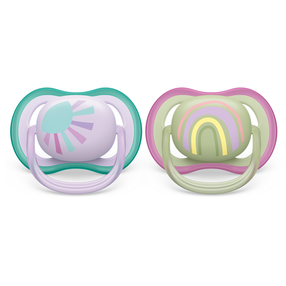 Philips Avent Ultra Air duda 0-6m, deklica, 2kom SCF085/59