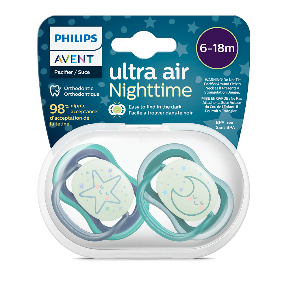 Philips Avent Ultra Air duda 6-18m, deček, 2kom SCF376/13