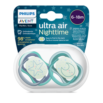 Philips Avent Ultra Air duda 6-18m, deček, 2kom SCF376/13