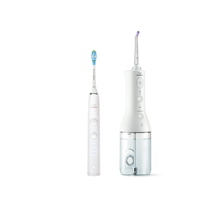 Philips Sonicare Power Flosser zobna prha serije 3000 + električna četkica Diamond Clean serije 9000 HX3886/41