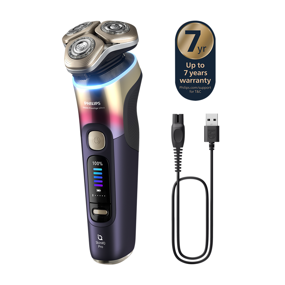 Philips i9000 Prestige Ultra brivnik za mokro in suho britje s SkinIQ Pro XP9407/37