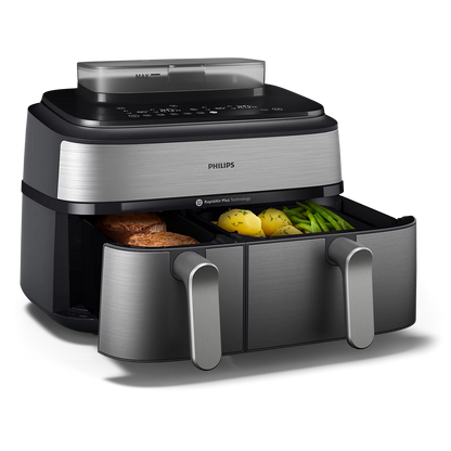 Philips Airfryer z dvojno košaro s paro NA555/00 serija 5000