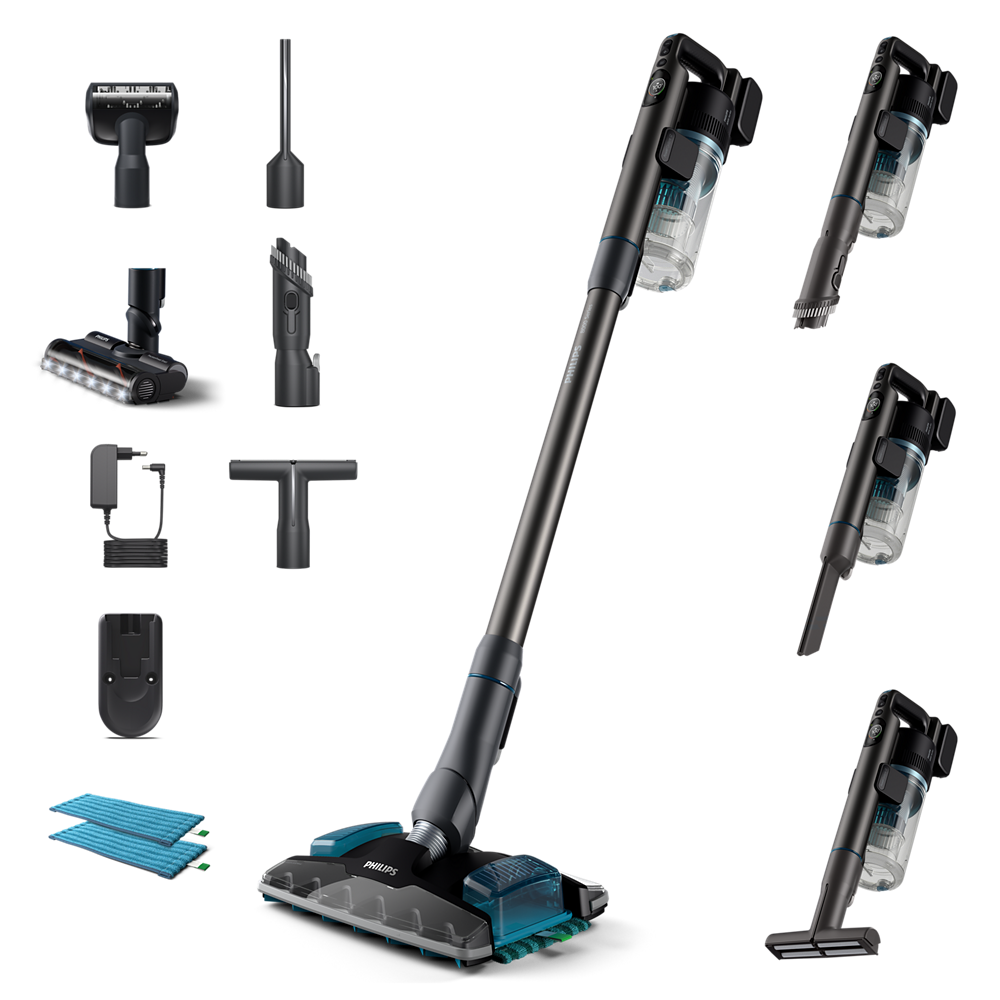 Philips Brezžični pokončni sesalnik XC8055/01 Aqua serija 8000