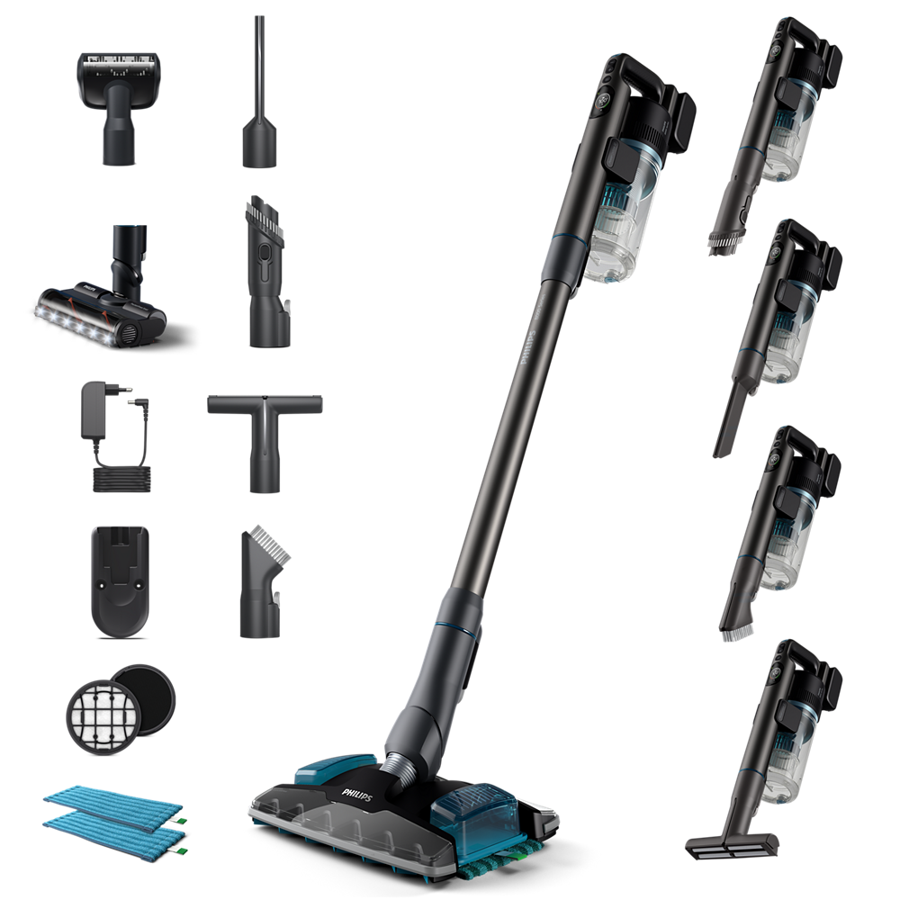 Philips Brezžični pokončni sesalnik XC8057/01 Aqua serija 8000