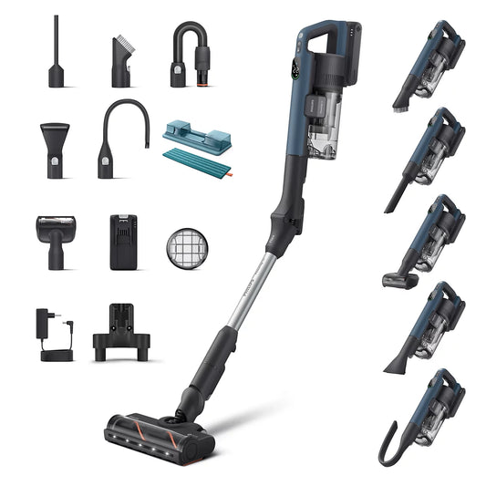 Philips Brezžični pokončni sesalnik PowerUp 50 XC5373/10 Aqua Pro