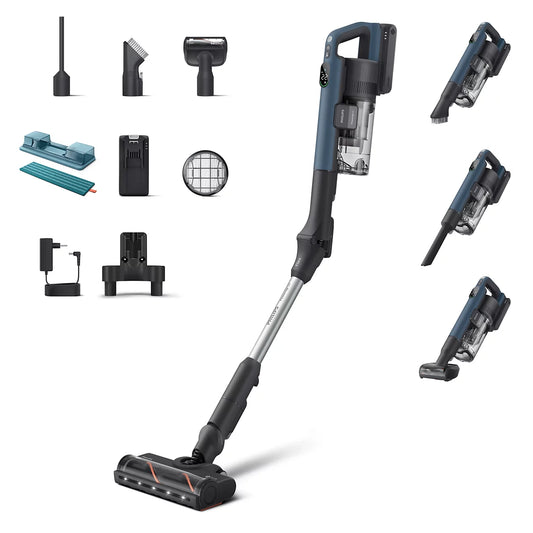 Philips Brezžični pokončni sesalnik PowerUp 50 XC5363/10 Aqua