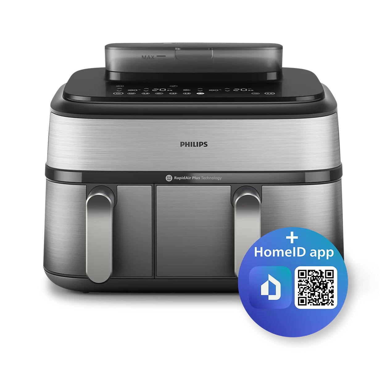 Philips Airfryer z dvojno košaro s paro NA555/00 serija 5000