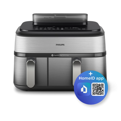 Philips Airfryer z dvojno košaro s paro NA555/00 serija 5000