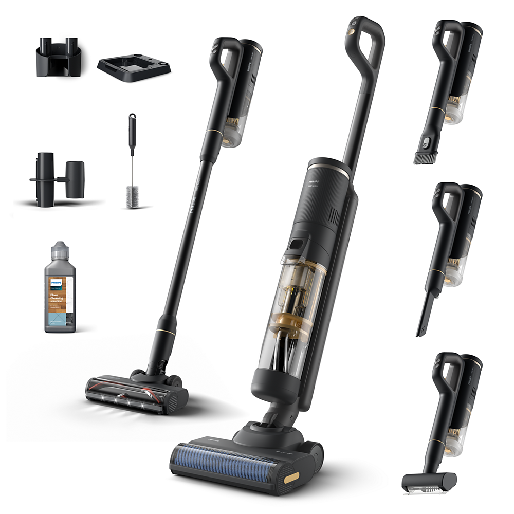 Philips AquaTrio Brezžični pokončni sesalnik za sesanje in pomivanje XW7264/11 serija 7000