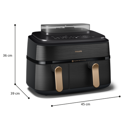Philips Airfryer z dvojno košaro NA552/00 serija 5000